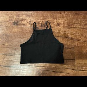 Black crop top